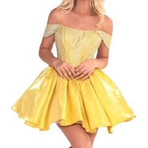 SALE NWT Portia and Scarlett PS24762 Cocktail Dress Yellow Size 4